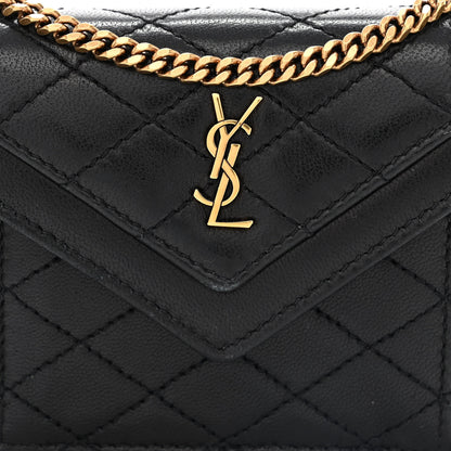 Saint Laurent Lambskin Quilted Micro Gaby Bag Black 8 of 10