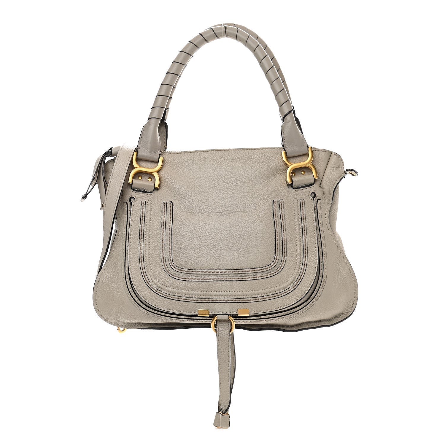 Chloe Calfskin Medium Marcie Satchel Dove 1 of 14