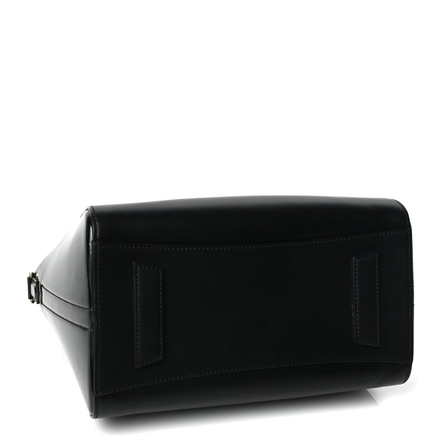Shiny Lord Calfskin Small Antigona  Black