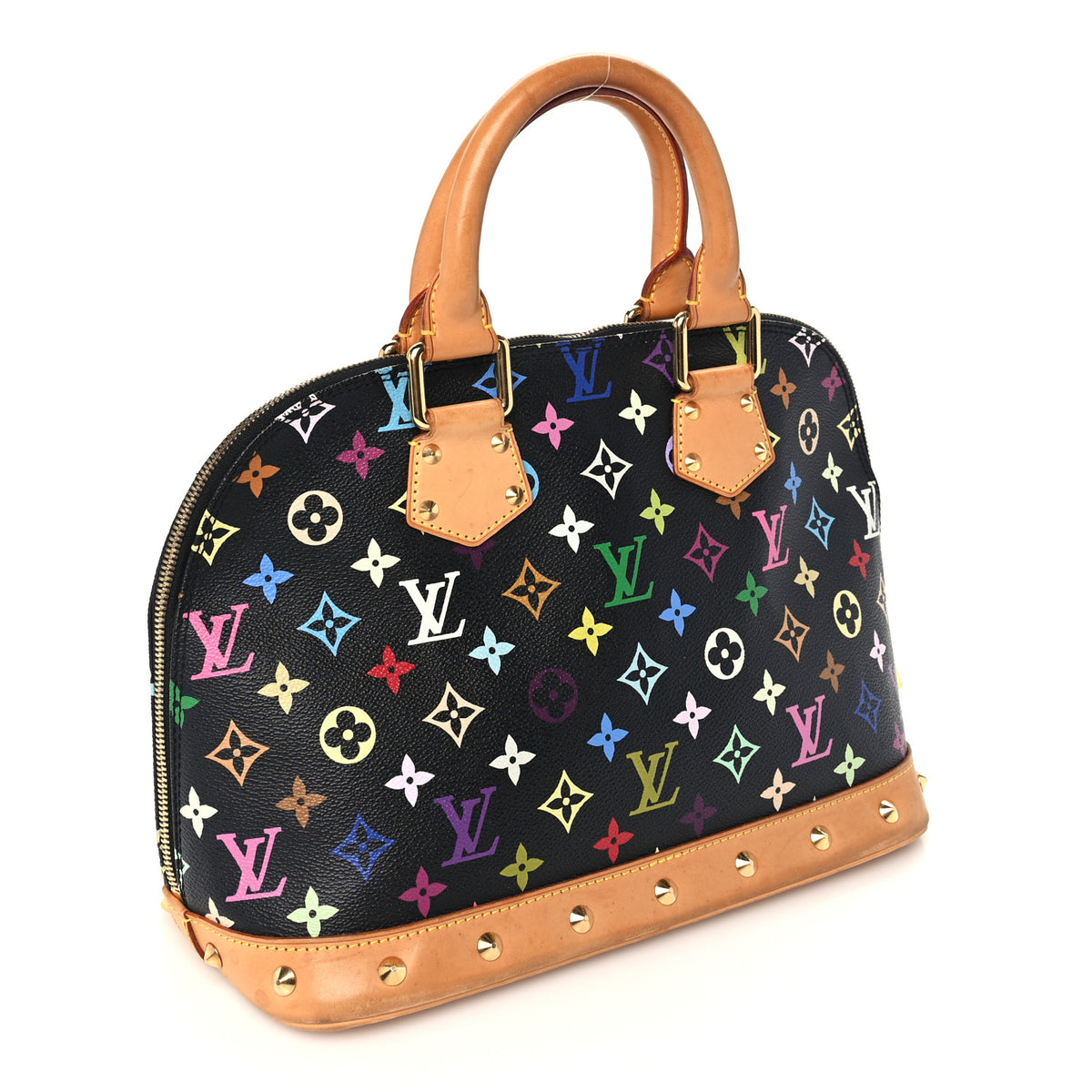 Louis Vuitton Monogram Multicolor Alma PM Black 2 of 8