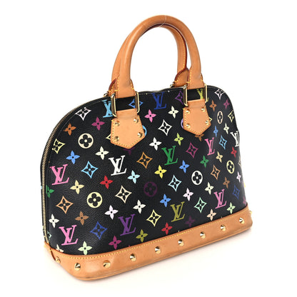 Louis Vuitton Monogram Multicolor Alma PM Black 2 of 8