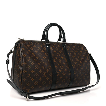 Louis Vuitton Monogram Macassar Keepall Bandouliere 45 2 of 8