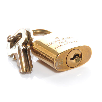 Louis Vuitton Brass Lock and Key Set #310 4 of 4