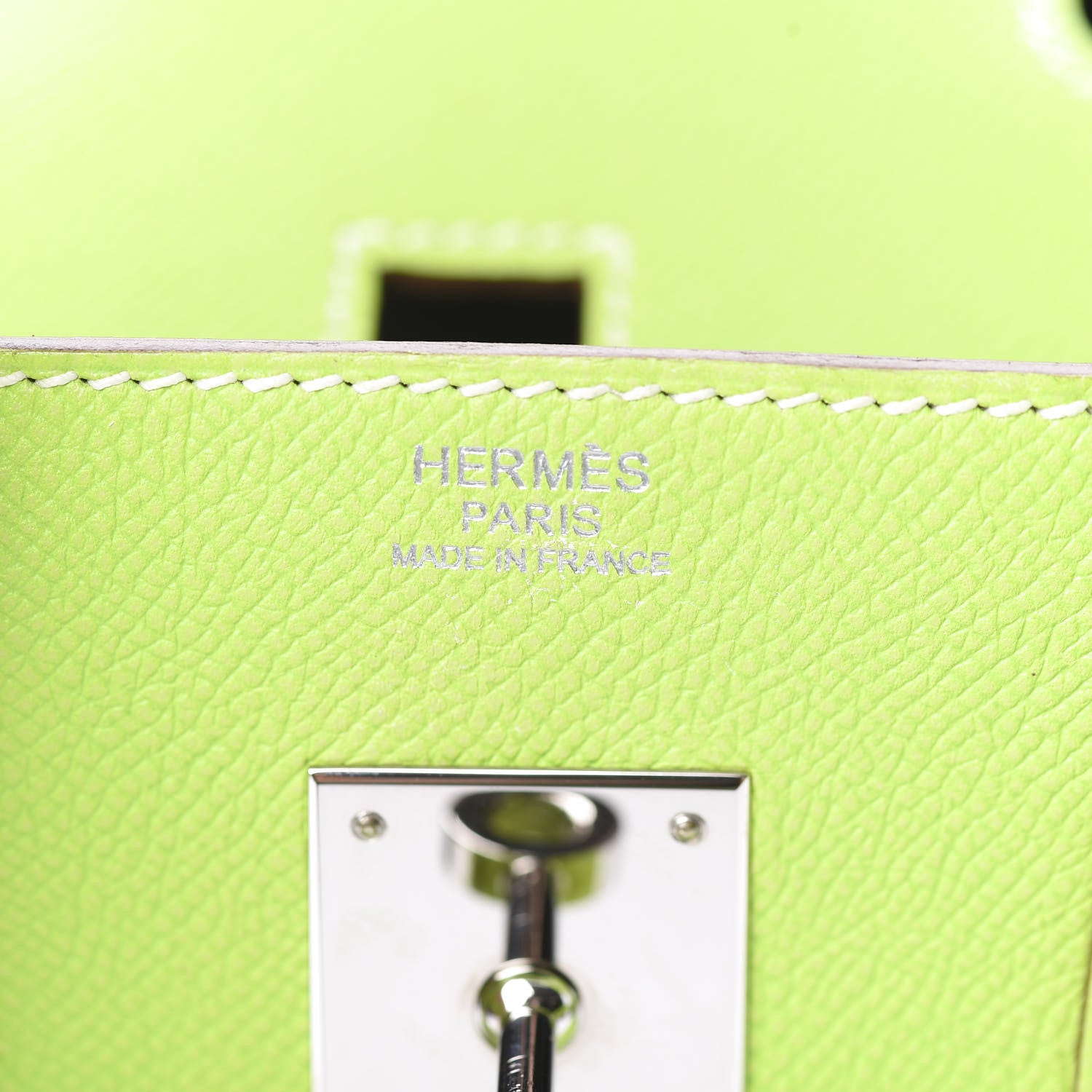Hermes Epsom Candy Birkin 30 Kiwi Lichen 20 of 38
