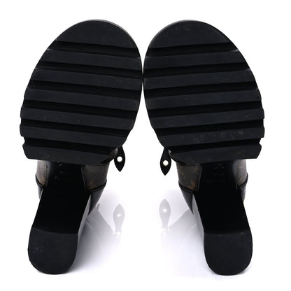 Louis Vuitton Patent Calfskin Monogram Star Trail Ankle Boots 37.5 Black 7 of 7