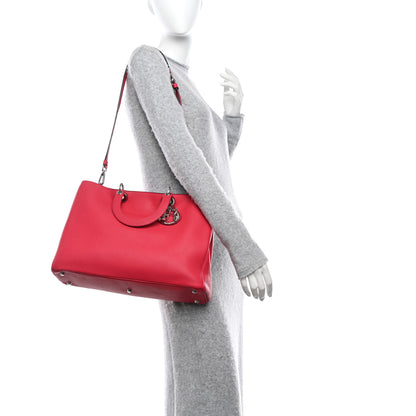 Christian Dior Bullcalf Large Diorissimo Tote Fuchsia 2 of 13