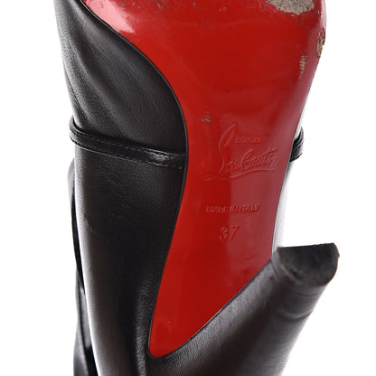 Christian Louboutin Shiny Nappa S.I.T. Rain 100 Ankle Boots 37 Black 12 of 13