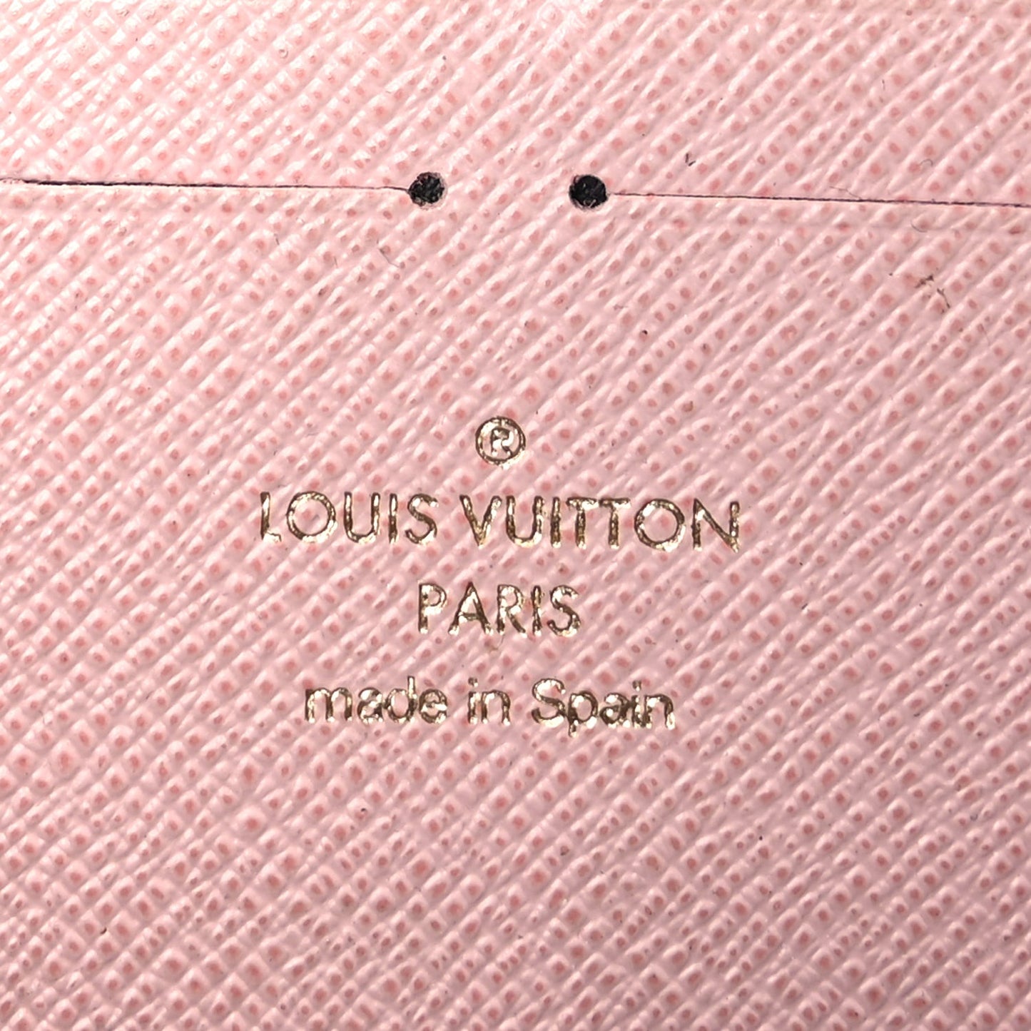 Monogram Clemence Wallet Rose Ballerine