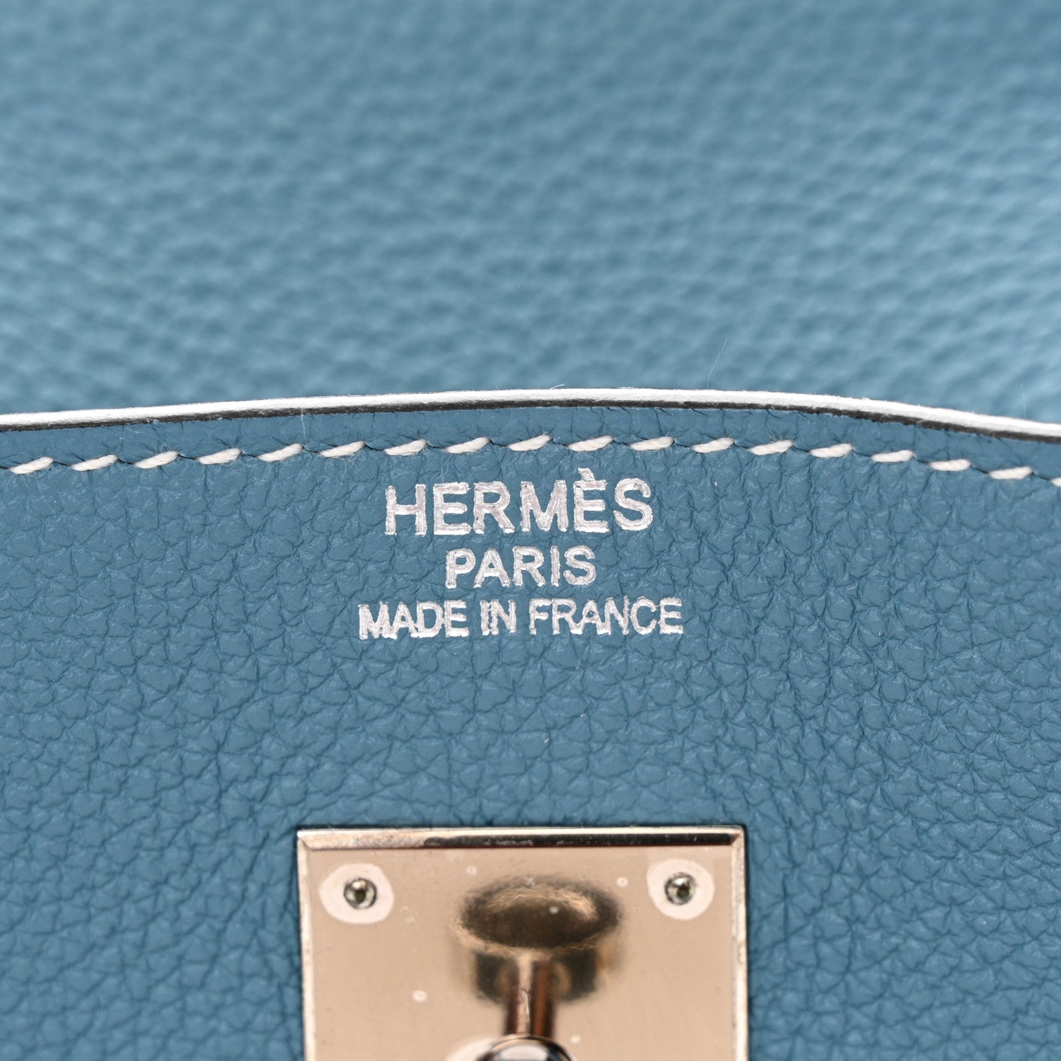 Hermes Togo Birkin 40 Blue Jean 6 of 10