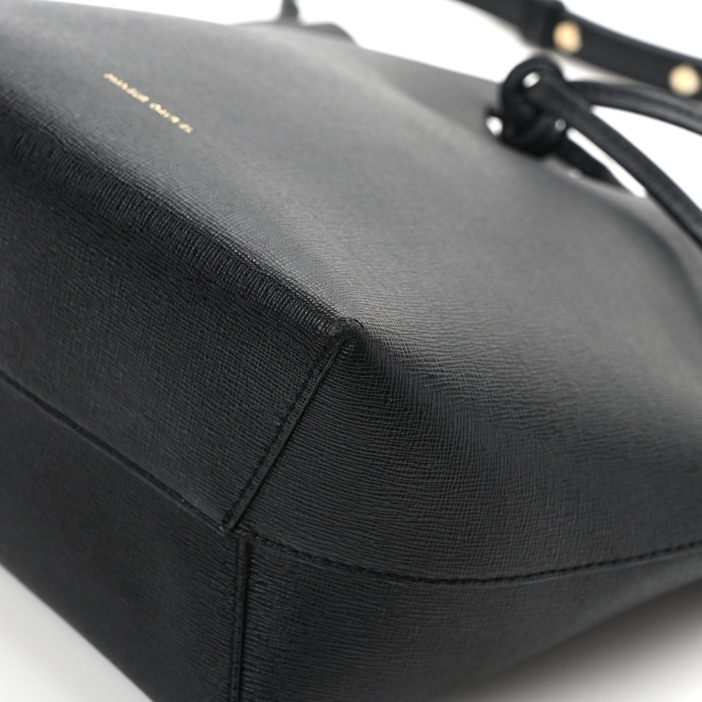 Saffiano Mini Bucket Bag Black