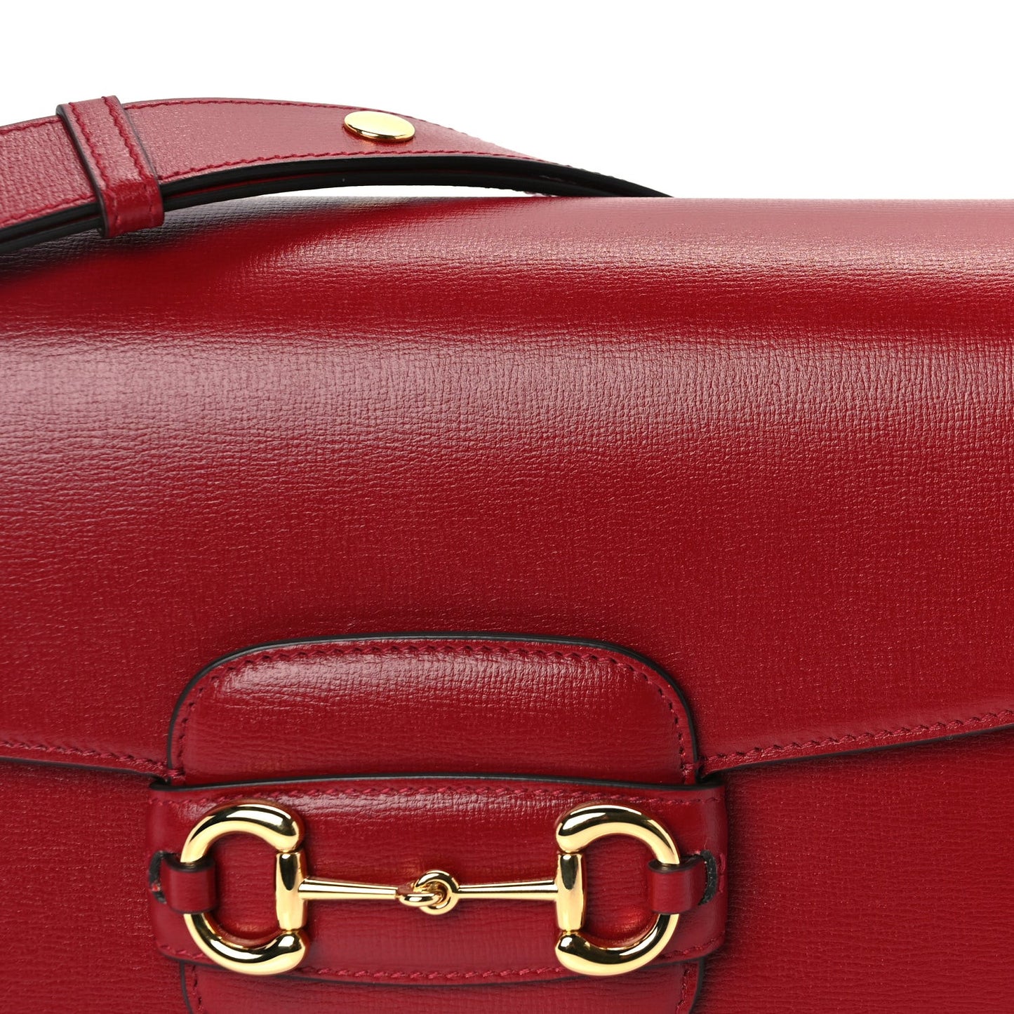 Azalea Calfskin Horsebit 1955 Shoulder Bag  New Cherry Red