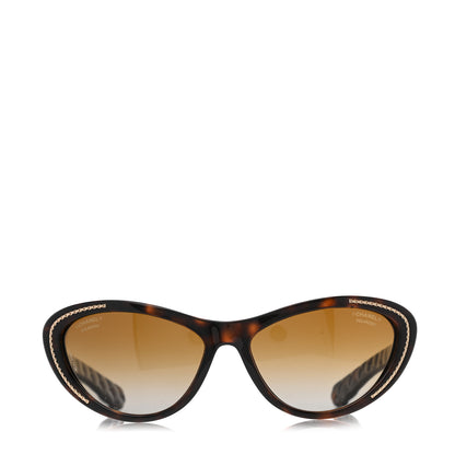 Chanel Cat Eye Chain Sunglasses 6039 Tortoise 2 of 7