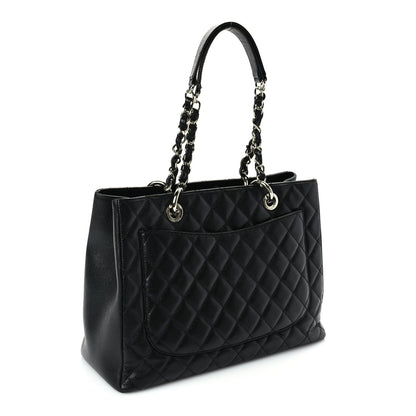 Chanel Caviar Quilted Grand Shopping Tote GST Black 2 of 9