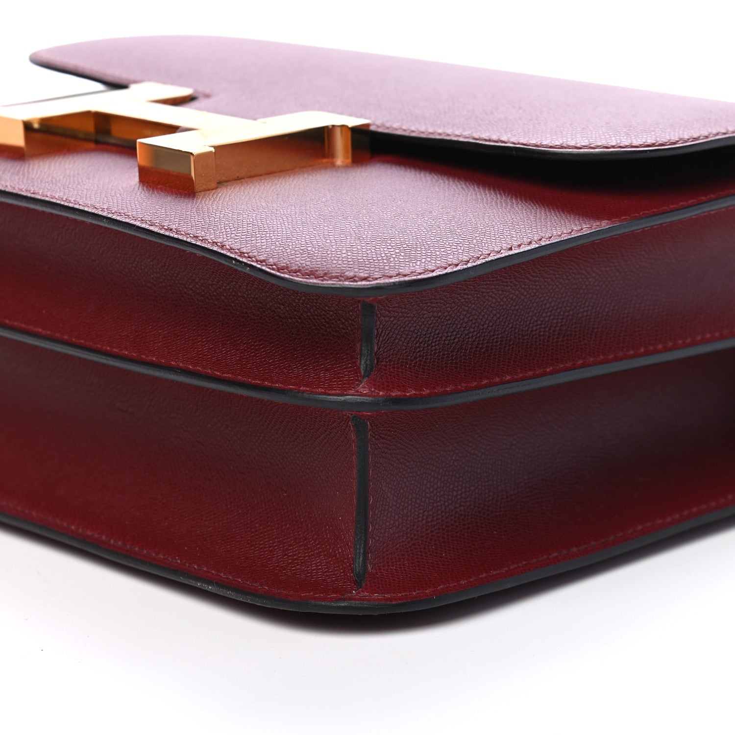 Hermes Grained Monsieur Constance 24 Rouge H 9 of 9