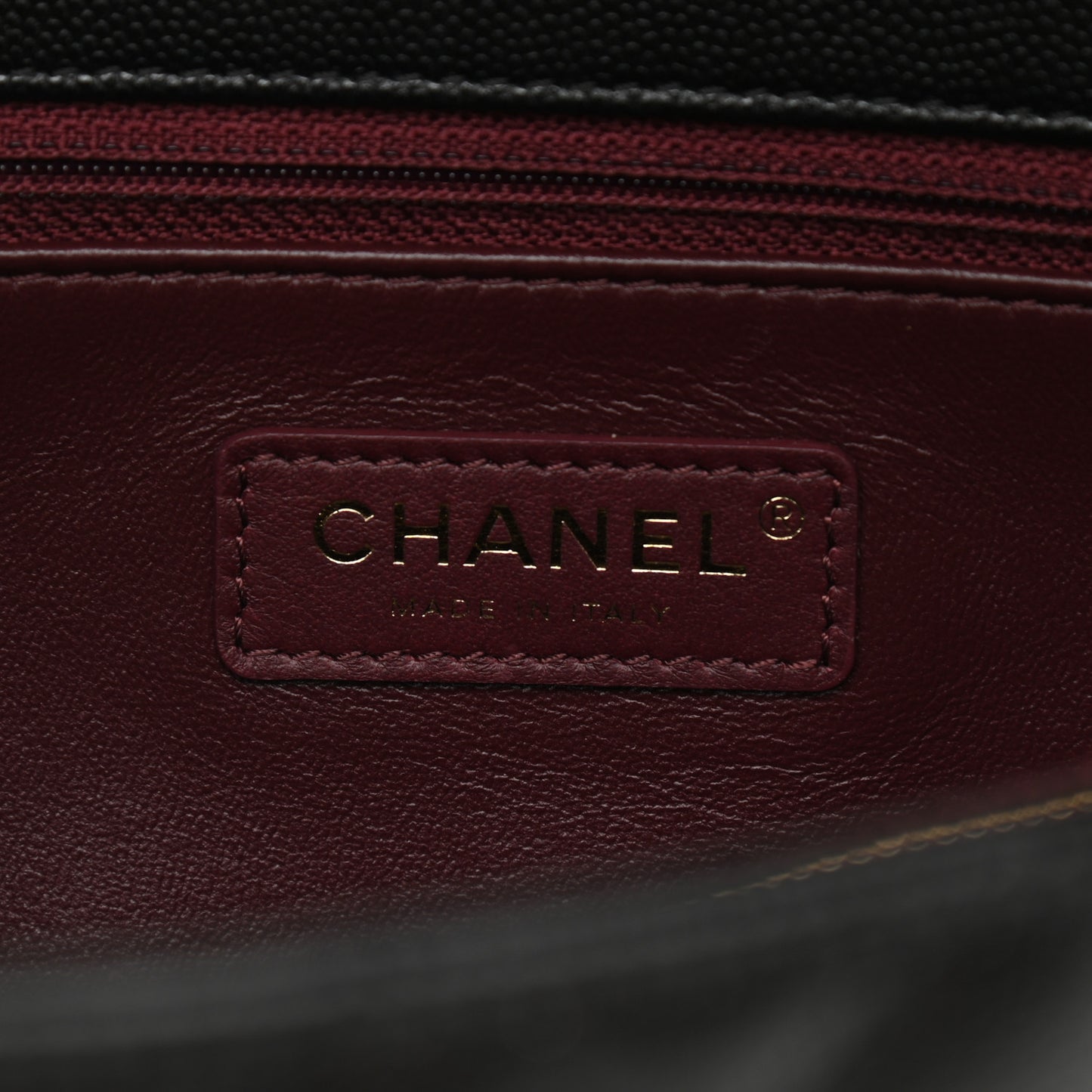 Caviar Lizard Embossed Quilted Medium Coco Handle Flap Black