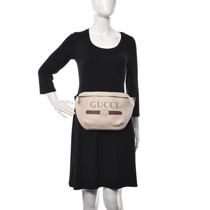 Gucci Grained Calfskin Small Logo Belt Bag White 2 of 12