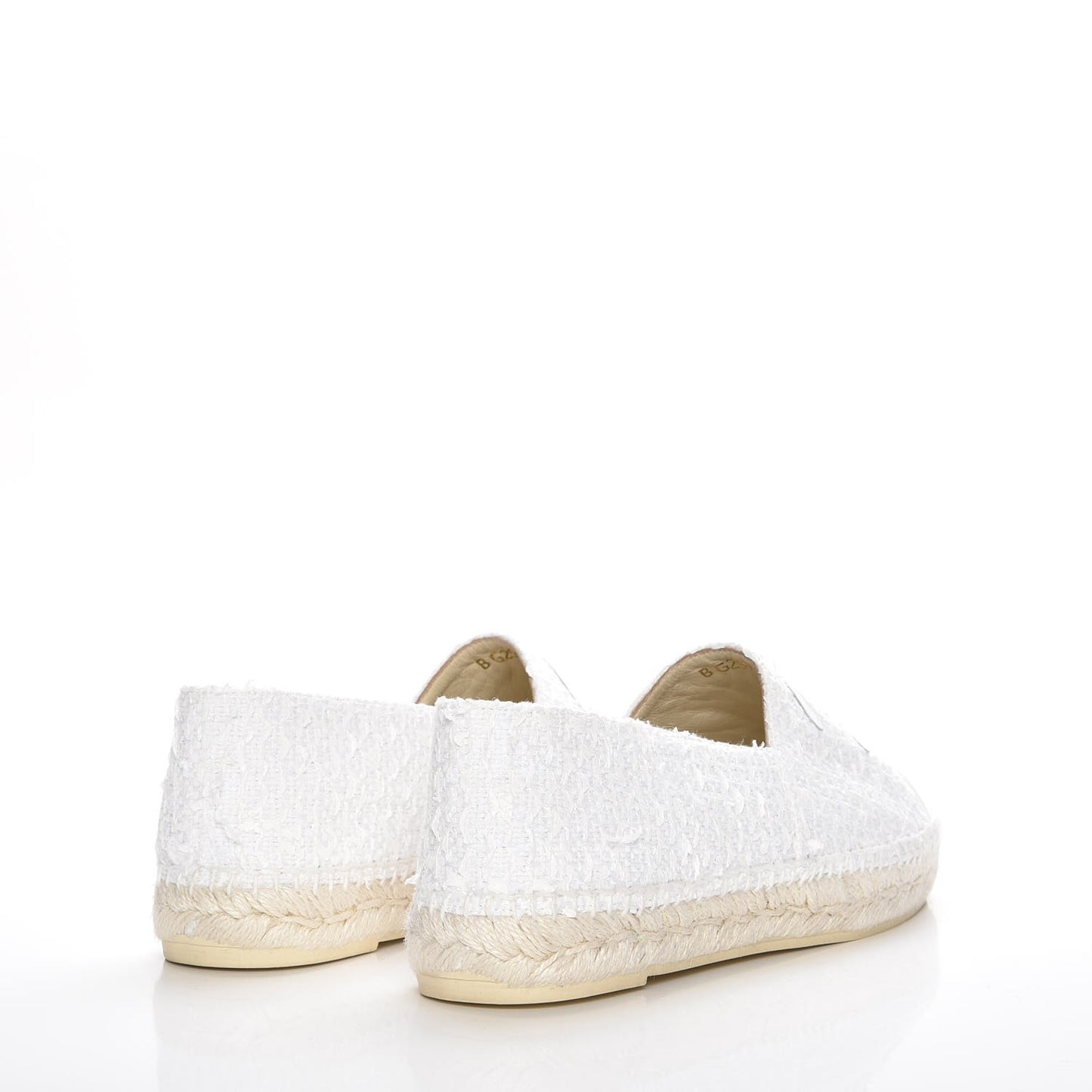 Tweed Patent CC Espadrilles 42 White