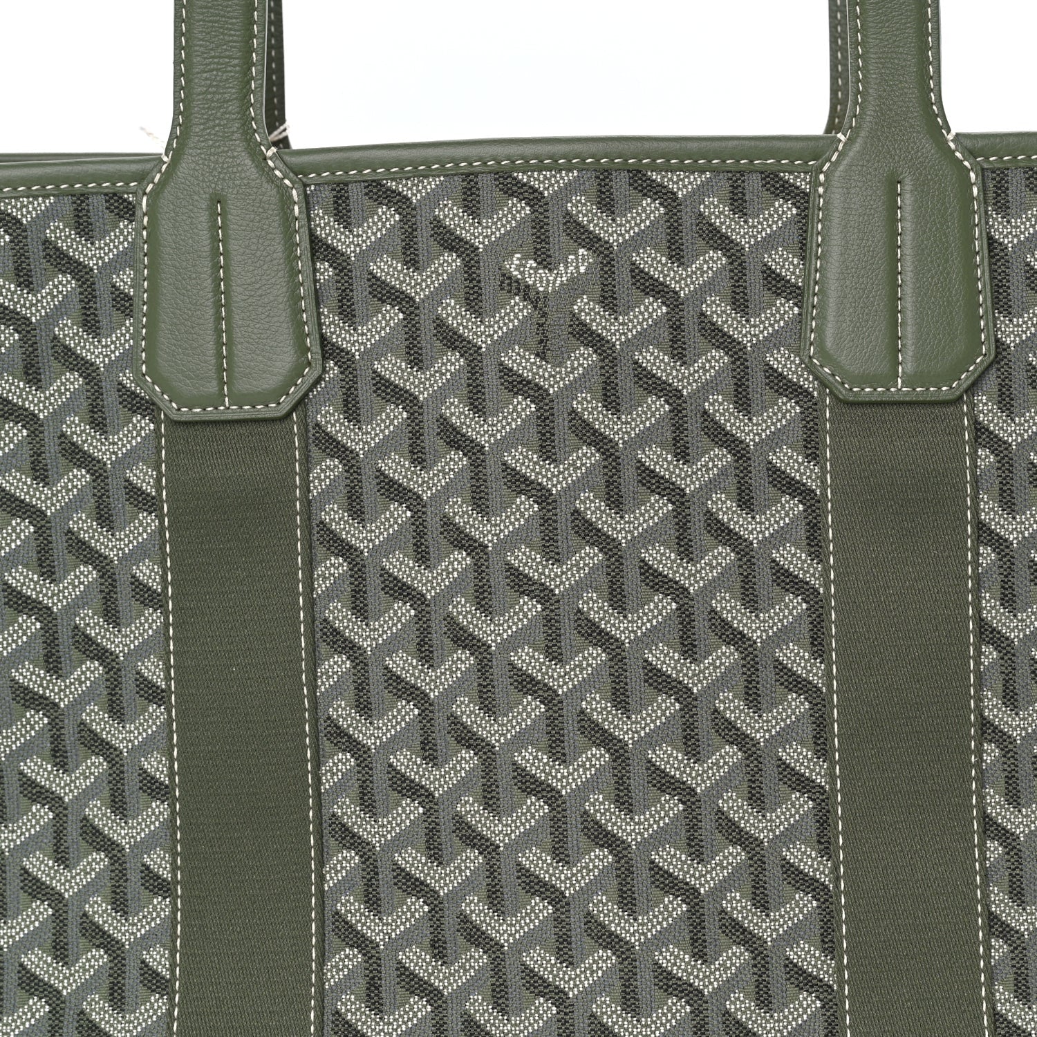 Goyard Jacquard Villette MM Tote  Khaki 6 of 7