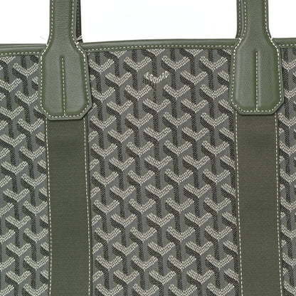 Goyard Jacquard Villette MM Tote  Khaki 6 of 7