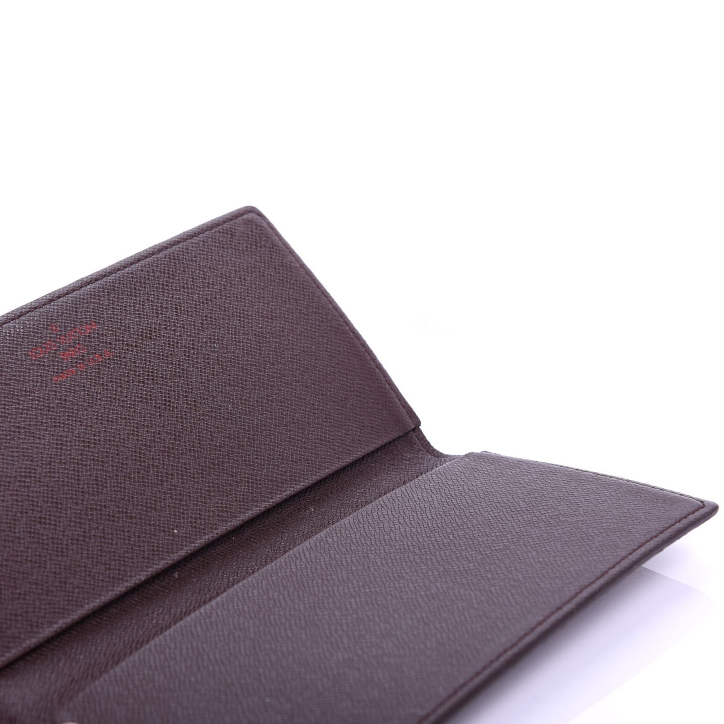 Damier Ebene Simple Checkbook Cover Wallet