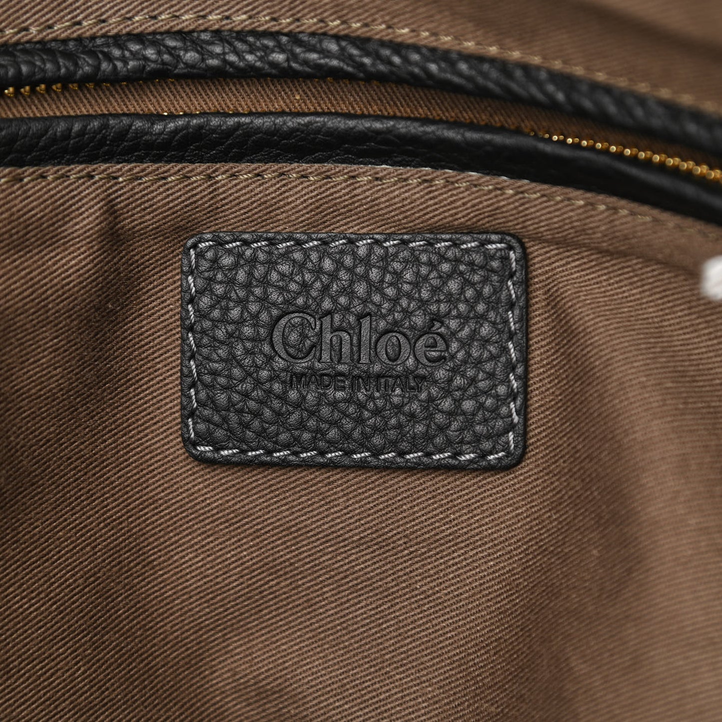 Calfskin Large Marcie Satchel Black