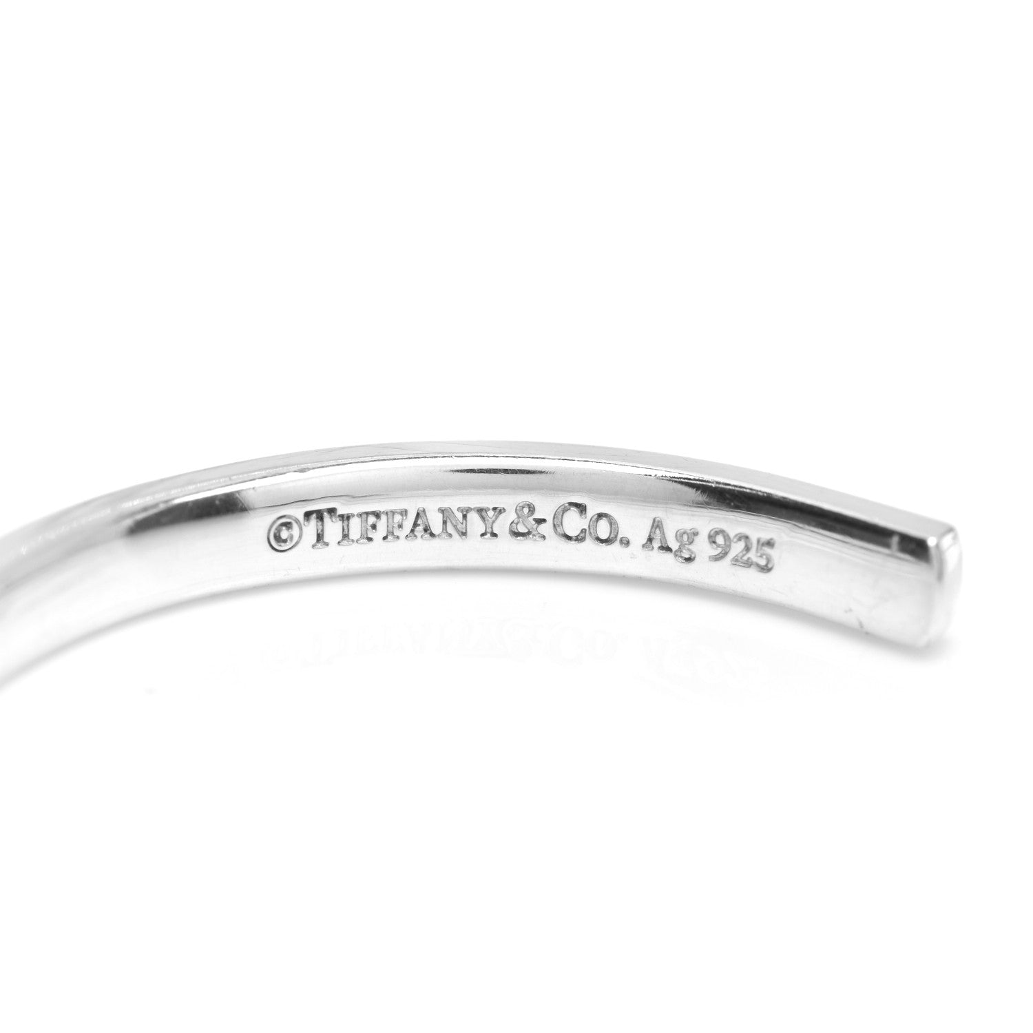 Tiffany Sterling Silver Narrow 1837 Cuff Bracelet 3 of 3