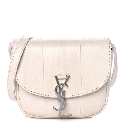 Saint Laurent Snakeskin Small Kaia Satchel Off White 1 of 10
