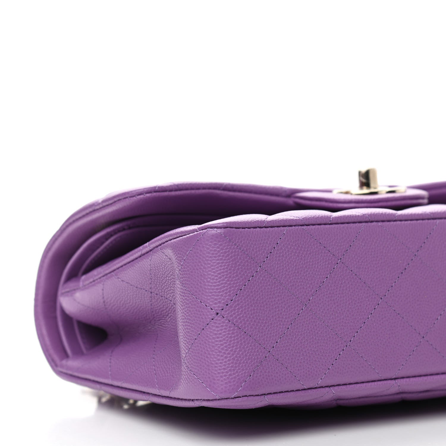 Chanel Caviar Quilted Small Double Flap Purple 9 of 11