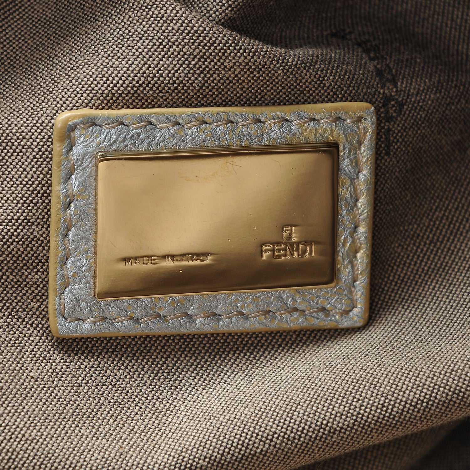 Fendi Nappa Nuvolata Bimetal Spy Oro Argento 6 of 9