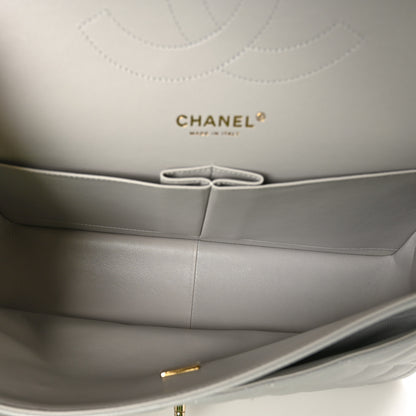 Chanel Caviar Quilted Jumbo Double Flap Grey 5 of 10