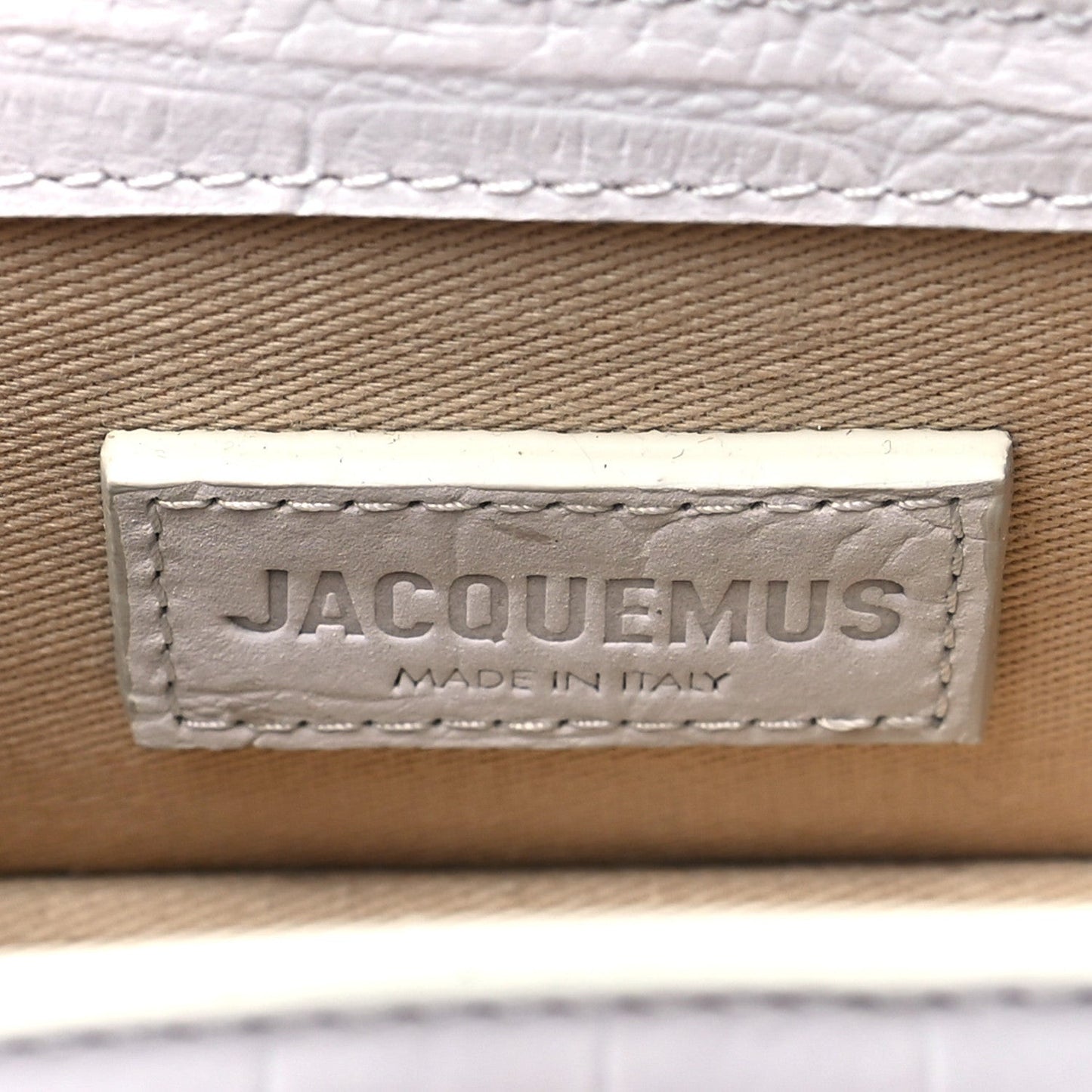 Suede Crocodile Embossed Le Chiquito Grey