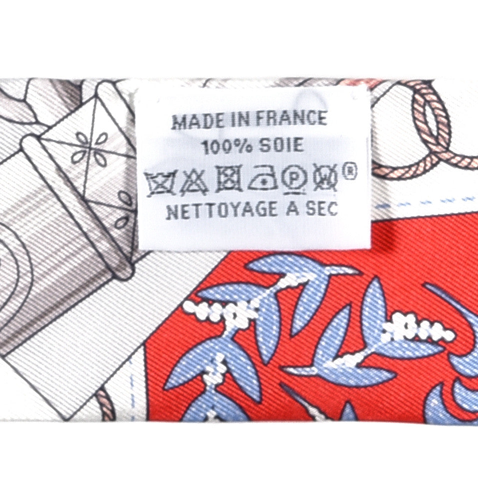 Silk Cliquetis Twilly Grenadine White Vert