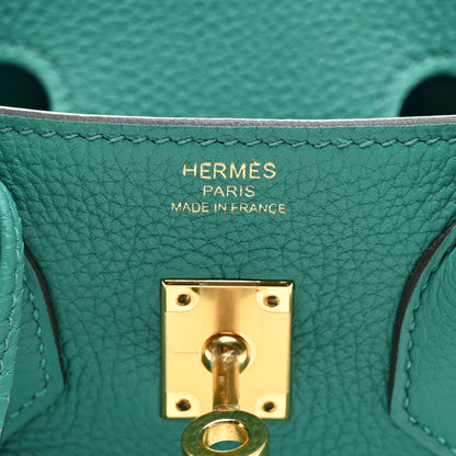 Hermes Togo Birkin 25 Vert Verone 7 of 12