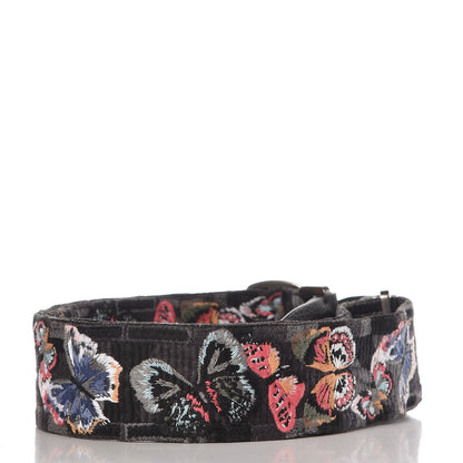 Valentino Garavani Canvas Camubutterfly Rockstud Guitar Strap Multicolor 2 of 5