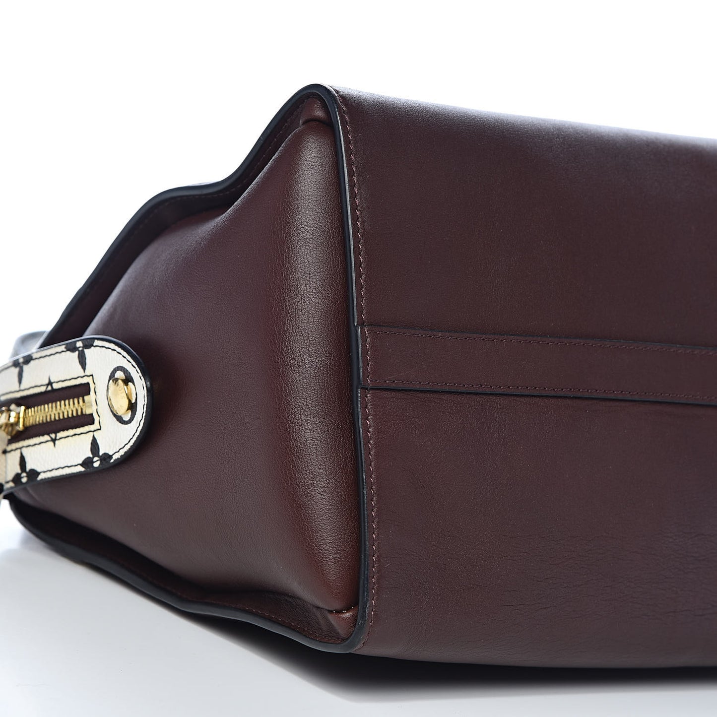 Calfskin Colored Monogram Speedy Amazon MM Chocolat White