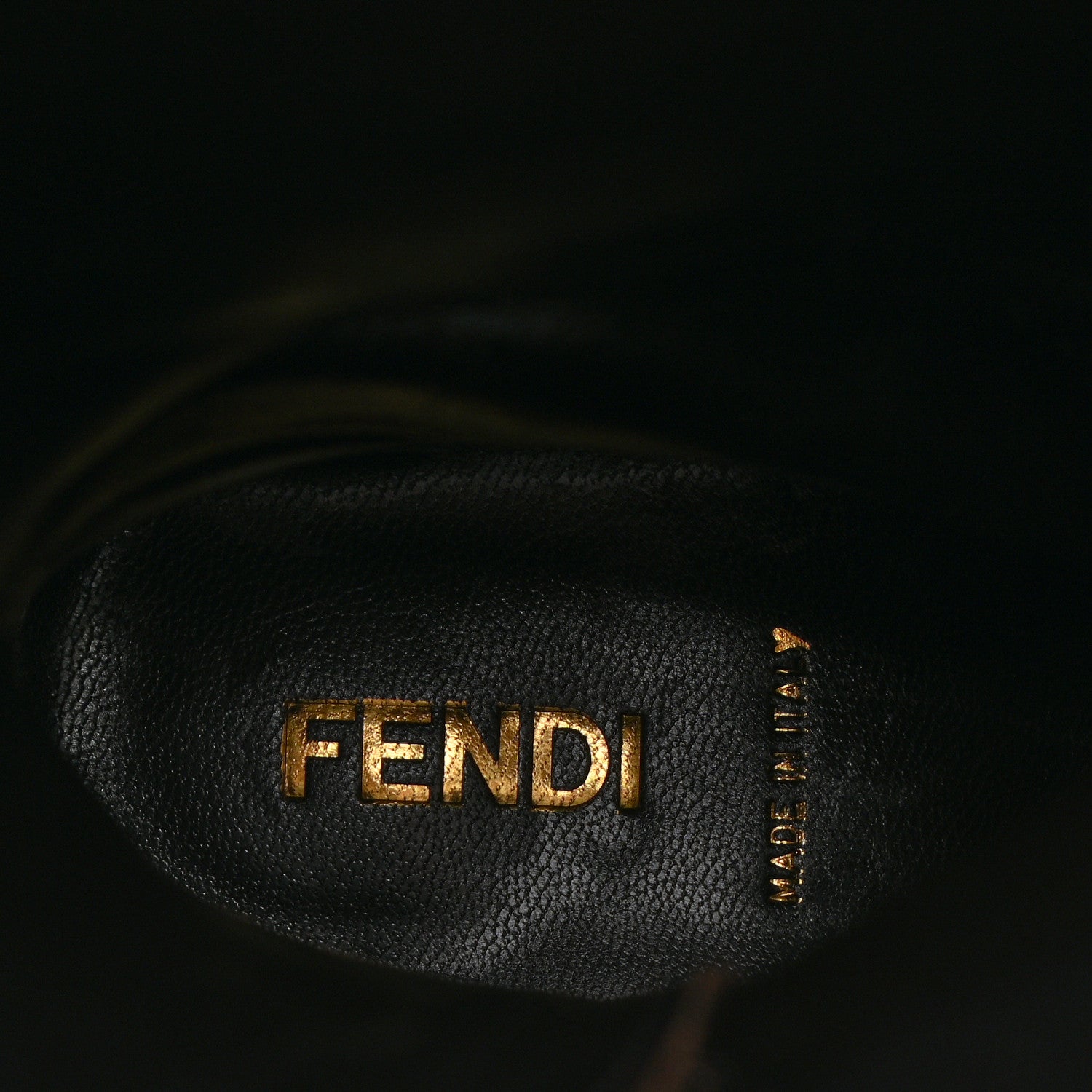 Fendi Calfskin FF Boots 37.5 Brown 8 of 8