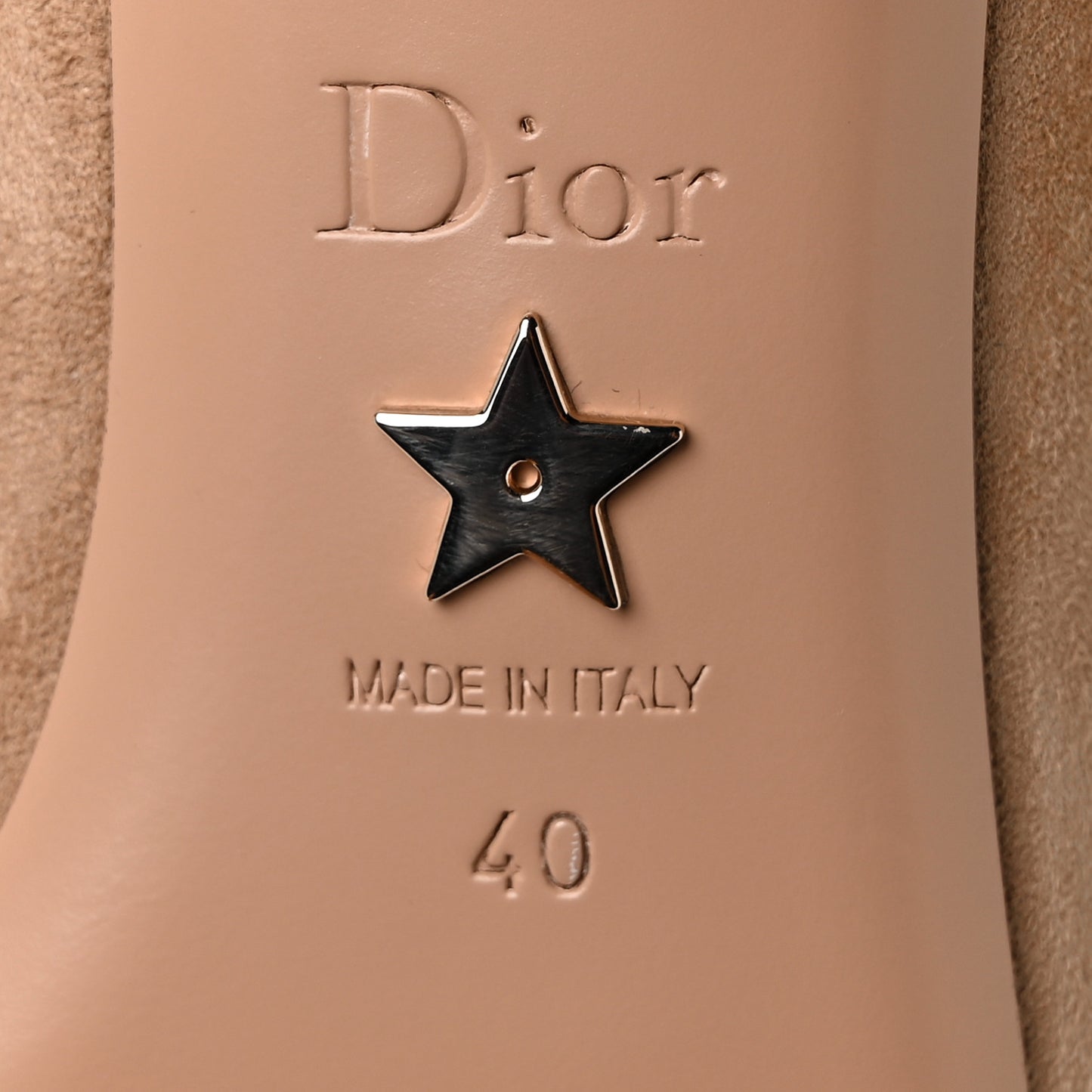 Suede I-Dior Boots 40 Camel