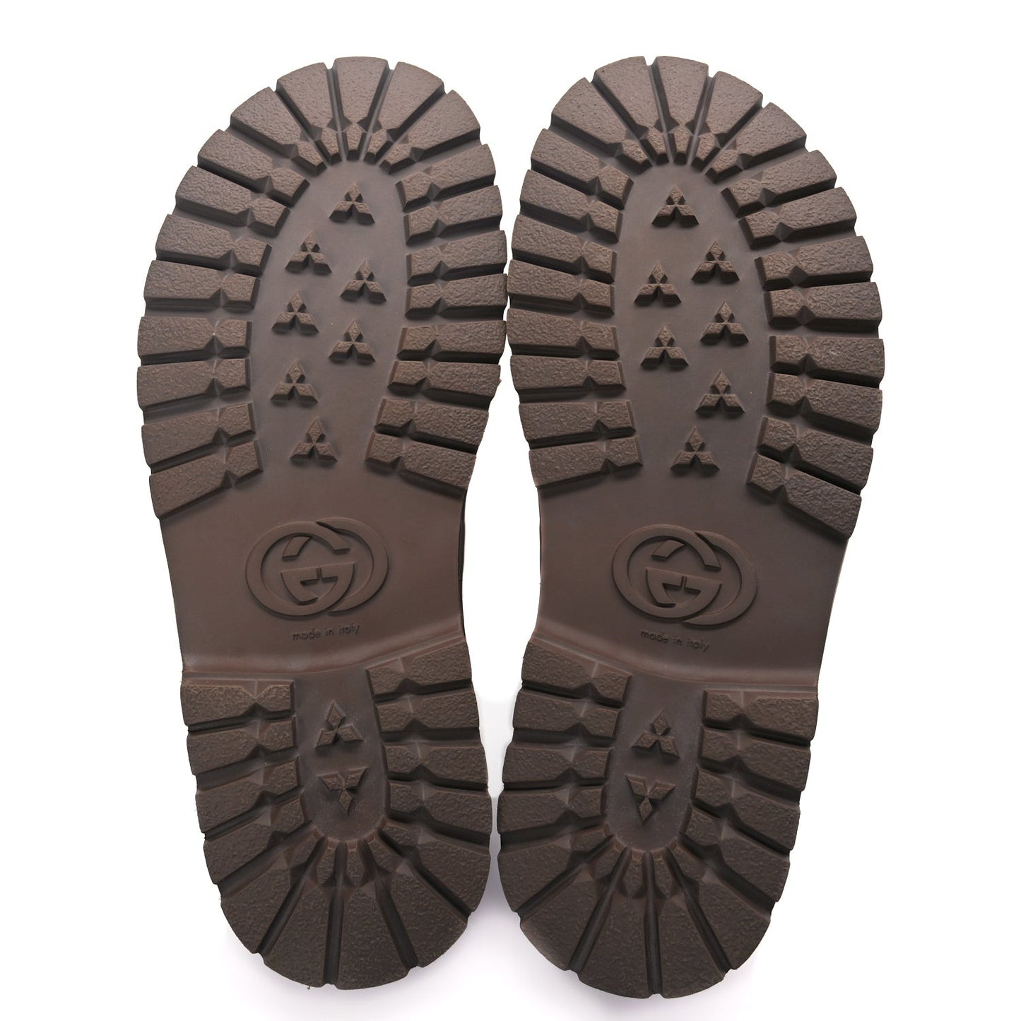 GG Supreme Monogram Granada Kid Mens Horsebit Lug Sole Mules 9.5 Beige Ebony New Acero