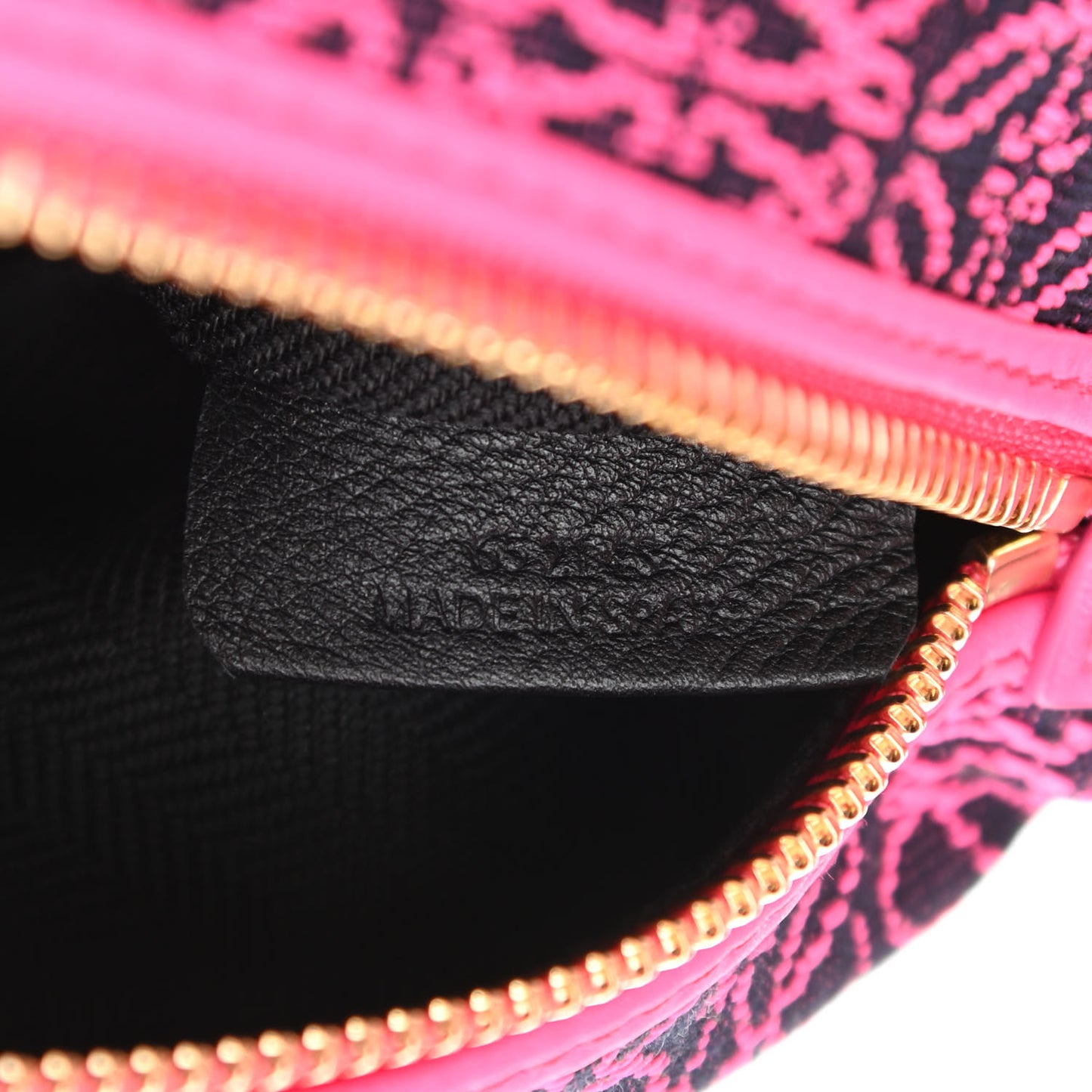 Jacquard Anagram Calfskin Small Cubi Bag Pink
