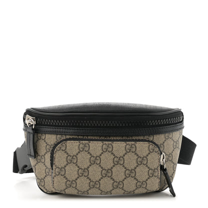Gucci GG Supreme Monogram Belt Bag Black 1 of 12