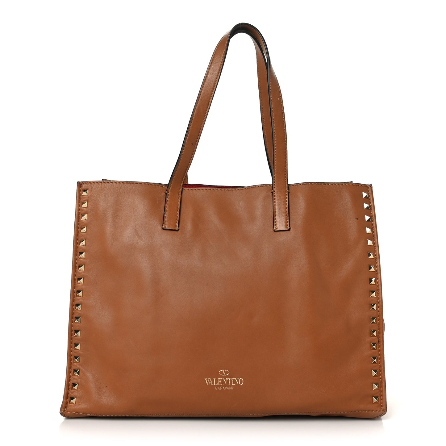 Nappa Medium Rockstud Soft Tote Light Cuir