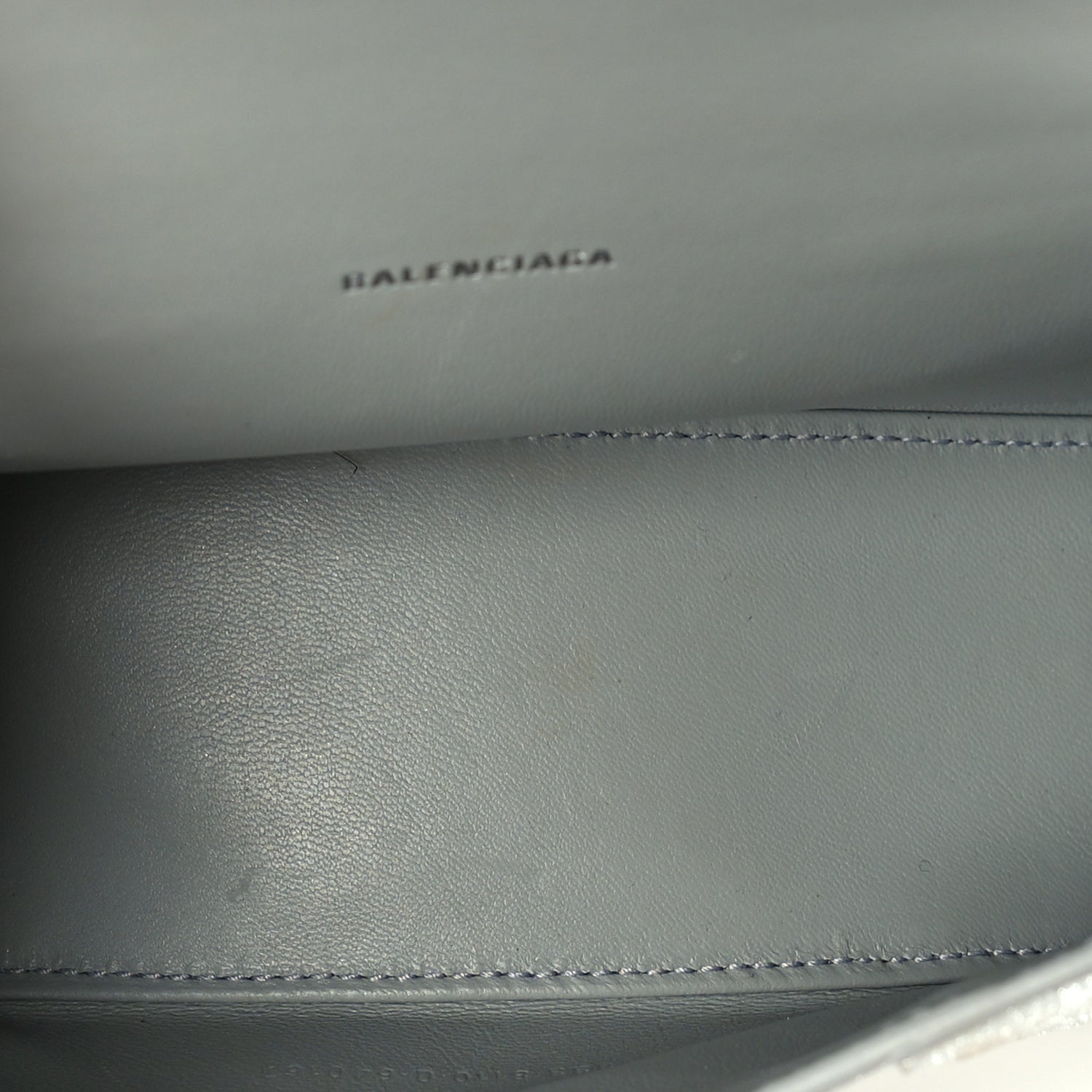 Balenciaga Glitter Fabric Hourglass Top Handle Bag XS  Grey 4 of 8