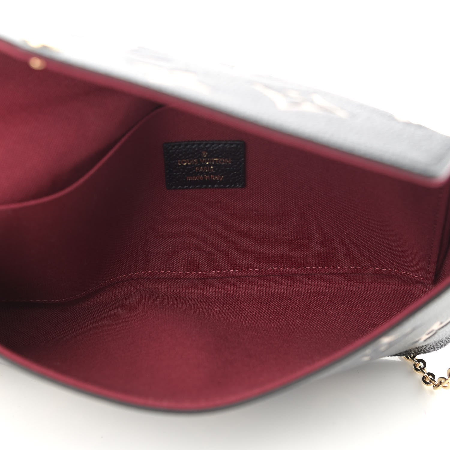 Louis Vuitton Empreinte Monogram Giant Felicie Pochette Black Beige 5 of 9