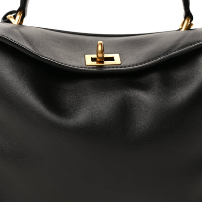 Balenciaga Natural Smooth Calfskin Small Rodeo Top Handle Handbag Black 6 of 8