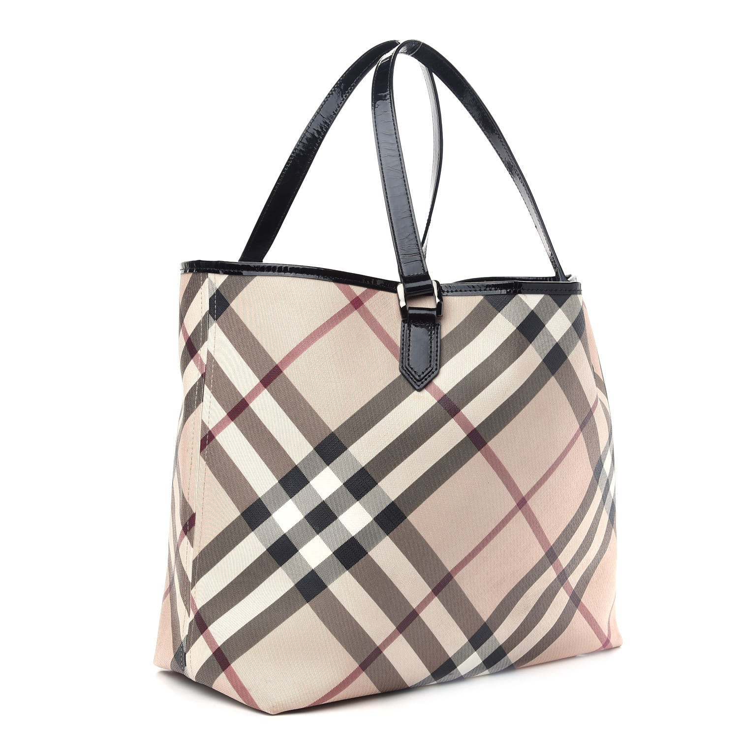 Burberry Nova Check Large Nickie Tote Black 3 of 10