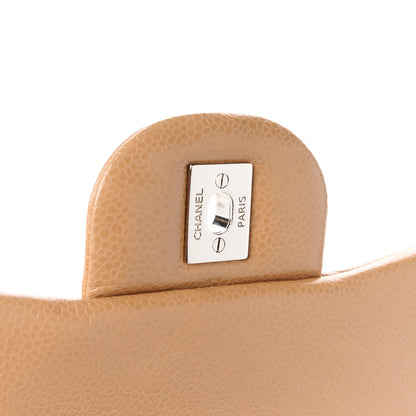 Chanel Caviar Quilted Maxi Double Flap Dark Beige 7 of 12