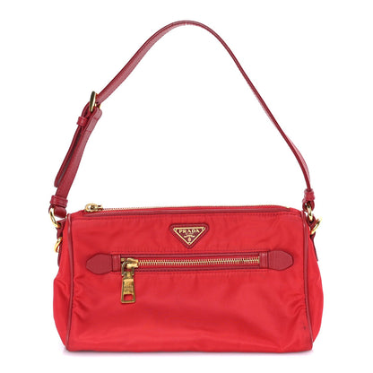 Prada Tessuto Nylon Small Shoulder Bag  Rosso 1 of 7