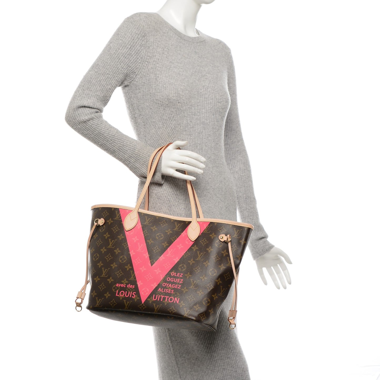 Monogram V Neverfull MM Grenade