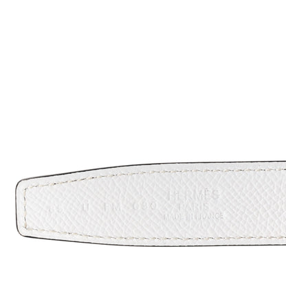 Hermes Epsom Swift 24mm Mini H Belt 85 34 Etoupe White 3 of 7