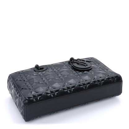 Christian Dior Calfskin Cannage Diamond Medium Lady D-Joy  Black 4 of 9